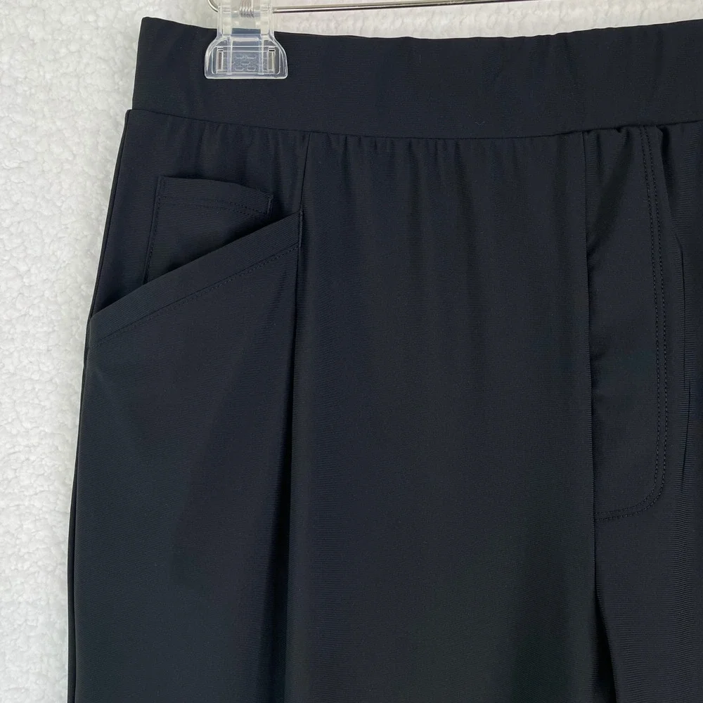 Baleaf Womens XL Black Athletic Ankle Pants Stretch Drawstring Hiking Trousers